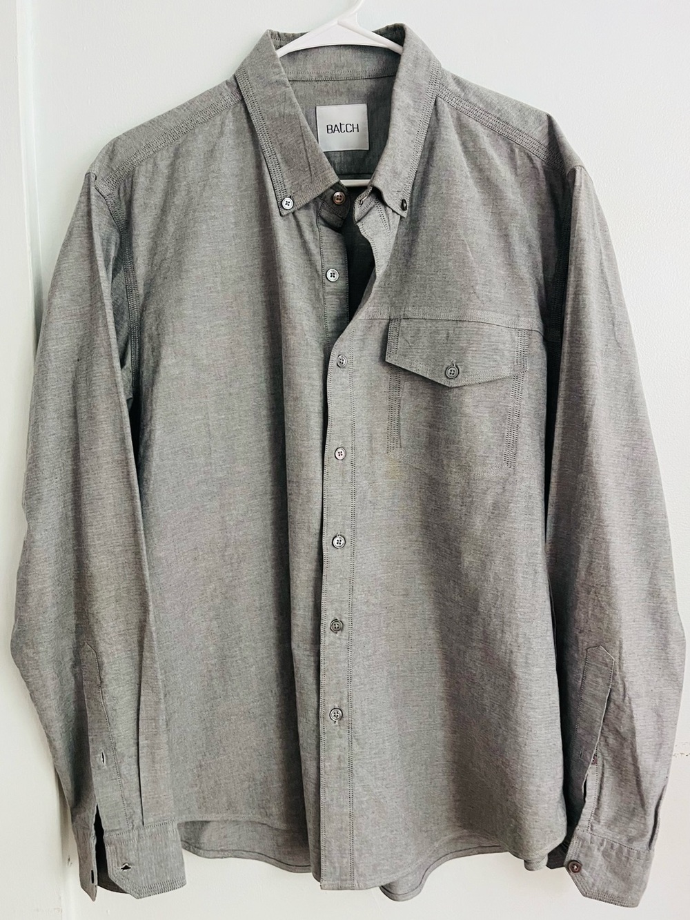 Batch • Men’s Grey Button-Up Shirt